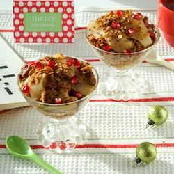 Honey-Glazed Pear Crisp - Recipe photo by Spoonwithme