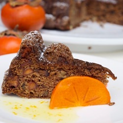 Persimmon Cake w/ Citrus Glaze - Recipe photo by lemonsandanchovies