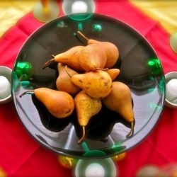 Golden Bosc Pears - Recipe photo by macrochef