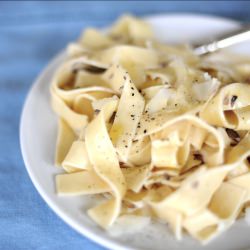 Pappardelle Pasta & Truffles - Recipe photo by Jenny Steffens