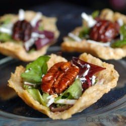 Parmesan Salad Cups - Recipe photo by Circle B Kitchen