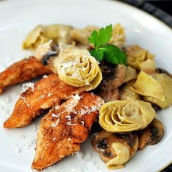 Chicken, Artichokes in Wine Sauce - Recipe photo by ccmarriagefactory