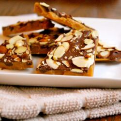 How to Make Toffee - Recipe photo by asweetpeachef