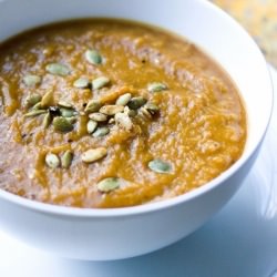 Roasted Squash and Parsnip Soup - Recipe photo by SweetSavoryPlanet