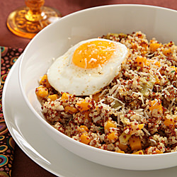 Quinoa, Squash & Leek Pilaf - Recipe photo by Lucy Vaserfirer