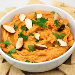 Roasted Red Pepper Hummus - Recipe photo by sweetpeaskitchen
