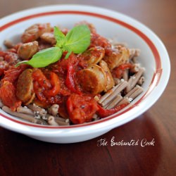 Spicy Italian Chicken Sausage Pasta - Recipe photo by The Enchanted Cook