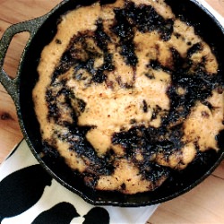 Blueberry Skillet Cake - Recipe photo by prairietable