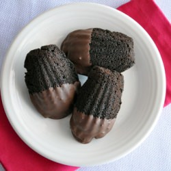 Nutella-Filled Chocolate Madeleines - Recipe photo by hornedfroggy
