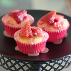 Strawberry and White Choc Cupcakes - Recipe photo by acupcakeortwo