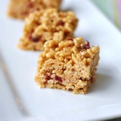 Peanut Butter Brown Rice Treats - Recipe photo by savorthethyme