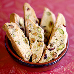 Cranberry Pistachio Biscotti - Recipe photo by unmacaronrose