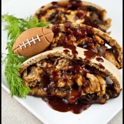 BBQ Chicken Pizza Roll - Recipe photo by TheNaptimeChef