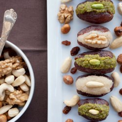 Creamy Nuts Filled Dates - Recipe photo by labna