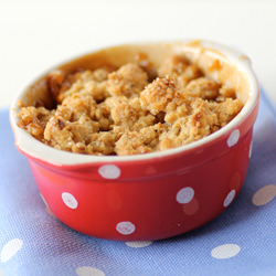 Caramel and Apple Crumble - Recipe photo by bakinginlisbon
