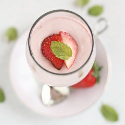 Easy Fresh Strawberry Mousse - Recipe photo by Aparna