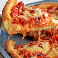 Chicago-Style Deep Dish Pizza - Recipe photo by Seeded at the Table