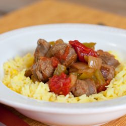 Sausage and Saffron Rice - Recipe photo by bunkycooks