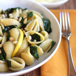 Lemon-Garlic Kale Pasta - Recipe photo by TheCilantropist