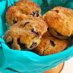 Orange-Scented Blueberry Muffins - Recipe photo by asweetpeachef