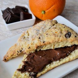 Orange and Dark Chocolate Scones - Recipe photo by singerskitchen