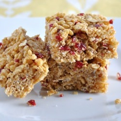 Sunflower Seed Butter Crispy Treats - Recipe photo by savorthethyme