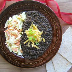 Mexican Style Beluga Lentils - Recipe photo by witchykitchen