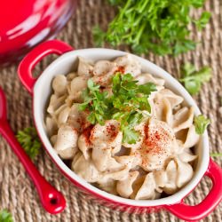 Rich and Creamy Alfredo - Recipe photo by ohsheglows