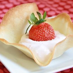 Cookie Tulips w/ Strawberry Cream - Recipe photo by cook bake and decorate