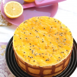 Lemon & Passionfruit Entremet - Recipe photo by Rosas Yummy Yums