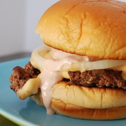 An Old-Fashioned Burger - Recipe photo by please pass the pie
