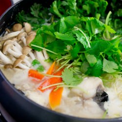 Monkfish Miso Nabe - Recipe photo by norecipes