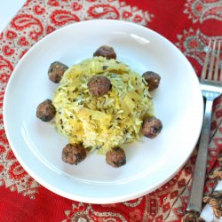 Kalam Polow Shirazi - Recipe photo by PersianKitchen