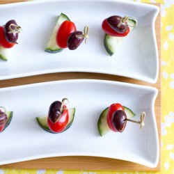 Greek Salad Skewers - Recipe photo by A Bicycle Built For Two