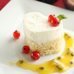 Tres Leches Cake w/ Passion Fruit - Recipe photo by OurEyesEatFirst
