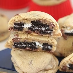 Oreo Stuffed Chocolate Chip Cookie - Recipe photo by Picky Palate