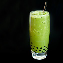 Matcha Bubble Tea Slushie - Recipe photo by kaweah