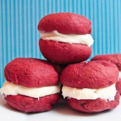 Red Velvet Whoopie Pies - Recipe photo by BigAppleNosh