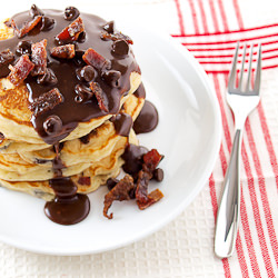 Chocolate Chip Bacon Pancakes - Recipe photo by EvilShenanigans