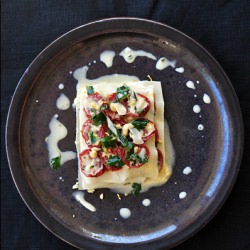 Slow Roasted Tomato Open Lasagne - Recipe photo by emma