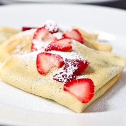 Dark Choc. PB & Strawberry Crepes - Recipe photo by peanutbutterco