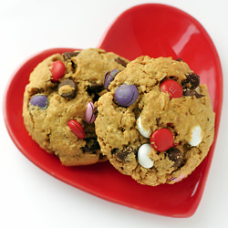 Valentine's Day Monster Cookies - Recipe photo by dolcettoconfections
