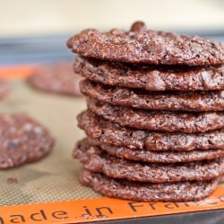 Flourless Double Chocolate Cookies - Recipe photo by ohsheglows