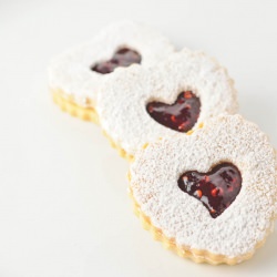 Raspberry Jam Linzer Cookies - Recipe photo by KitchenConundrum