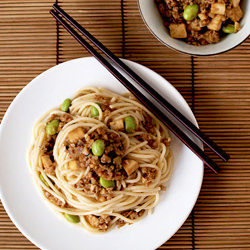 Pasta, Minced Meat & Dried Oyster - Recipe photo by food-4tots