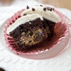 Chocolate Chip Cookie Dough Cupcake - Recipe photo by FoodforMyFamily