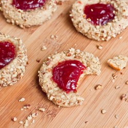 Strawberry Walnut Thumbprint Cookie - Recipe photo by ohsheglows