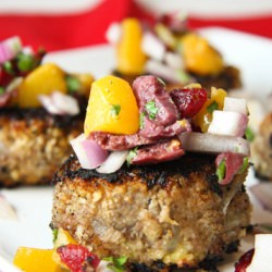 Buffalo Sliders with Cherry Salsa - Recipe photo by pipandebby