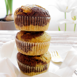 Banana Chocolate Swirl Muffins - Recipe photo by russianseason