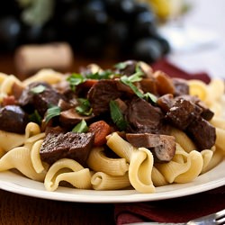 Seitan and Mushroom Bourguignon - Recipe photo by BitterSweet